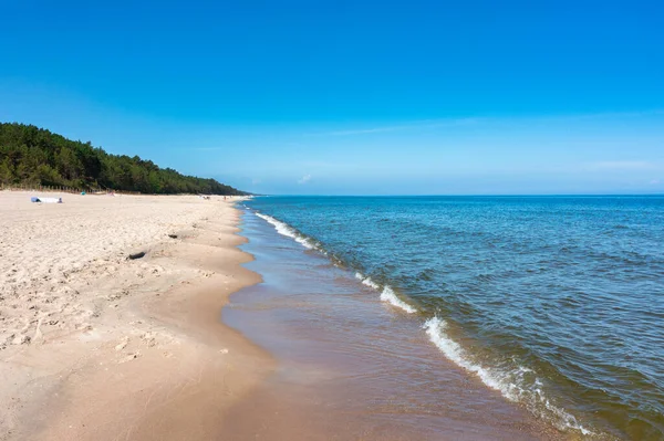 Paesaggio Della Spiaggia Estiva Del Mar Baltico Sztutowo Polonia — Foto Stock