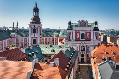 Beautiful architecture of the Main Square in Poznan at summer. Poland