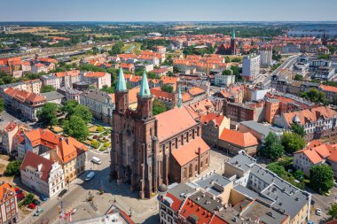 Beautiful architecture of the Legnica city in Lower Silesia, Poland