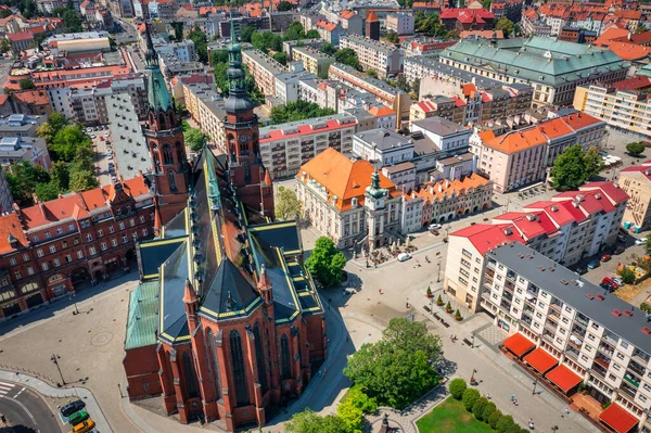 Gyönyörű Építészet Legnica Város Alsó Sziléziában Lengyelország — Stock Fotó