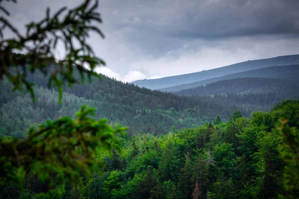 Morning Mists Karkonosze Mountains Poland — 图库照片