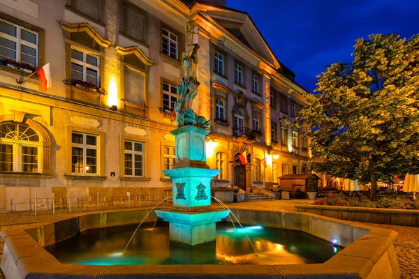 Beautiful Architecture Town Hall Square Jelenia Gora Dusk Poland — стоковое фото