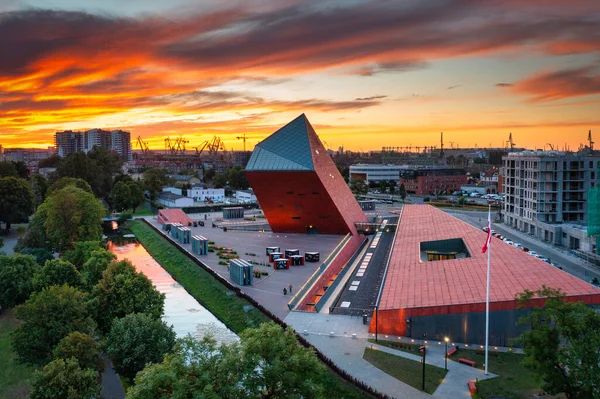 Gdansk Poland July 2022 Aerial View Second World War Museum — Fotografia de Stock