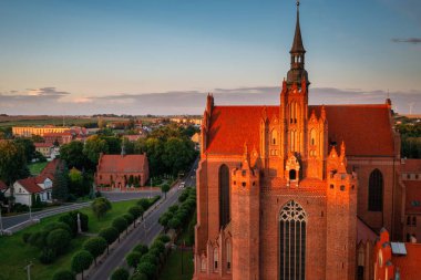 The Roman Catholic Diocese of Pelplin at sunset, Poland