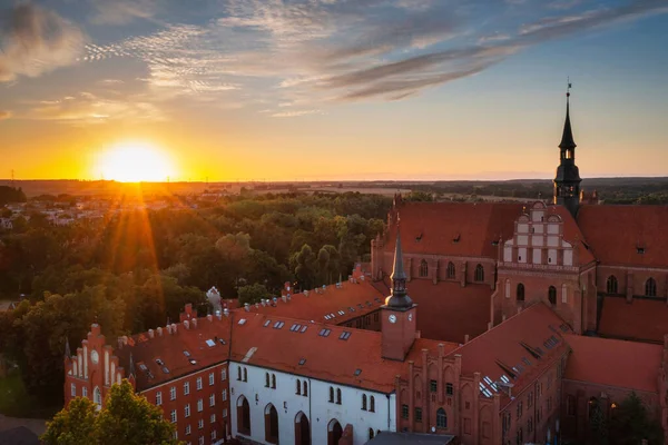 The Roman Catholic Diocese of Pelplin at sunset, Poland
