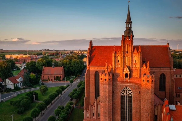 Roman Catholic Diocese Pelplin Sunset Poland — Fotografia de Stock