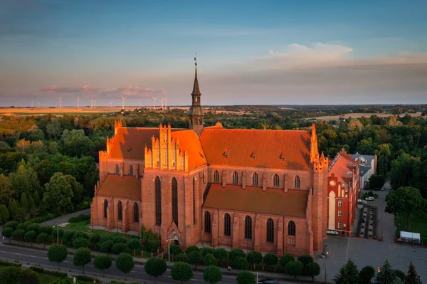 Епархия Пелплина Закате Польша — стоковое фото