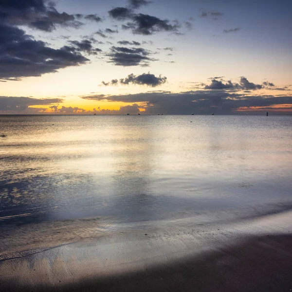 Beautiful Sunrise Beach Baltic Sea Sopot Poland — Stock Photo, Image