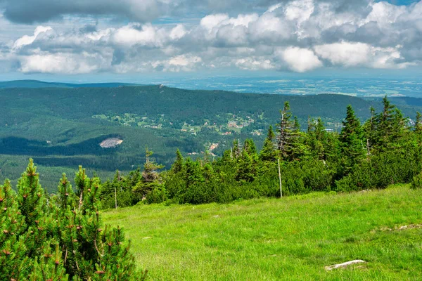 Summer Scenery Trail Mount Szrenica Karkonosze Mountains Poland — Stockfoto