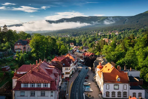 Beautiful Architecture Szklarska Poreba Town Karkonosze Mountains Giant Mountains Poland — Photo