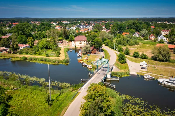 Summer Scenery Sztutowo Wisla Krolewiecka River Pomerania Poland — Zdjęcie stockowe