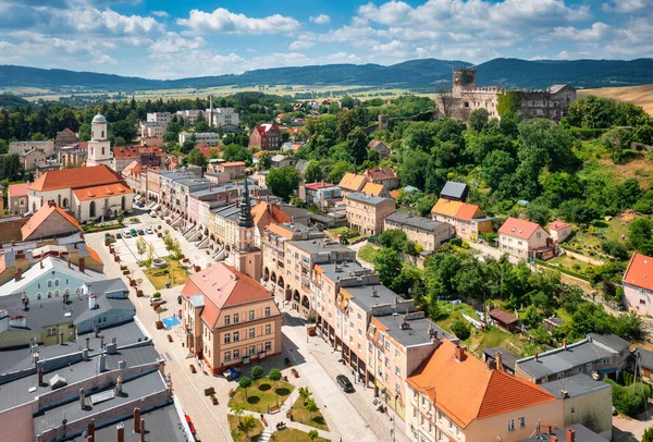 Beautiful Architecture Bolkow Town Historic Castle Lower Silesia Summer Poland — стоковое фото