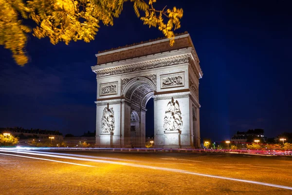 Arco Del Triunfo Centro Plaza Charles Gaulle París Francia — Foto de Stock