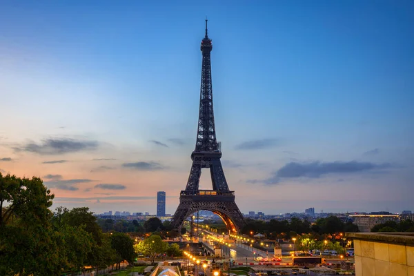 Der Eiffelturm Paris Bei Sonnenaufgang Frankreich — Stockfoto