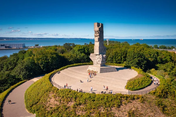 Gdansk Polen September 2022 Monumentet Till Försvarare Kusten Westereplattehalvön Gdansk — Stockfoto