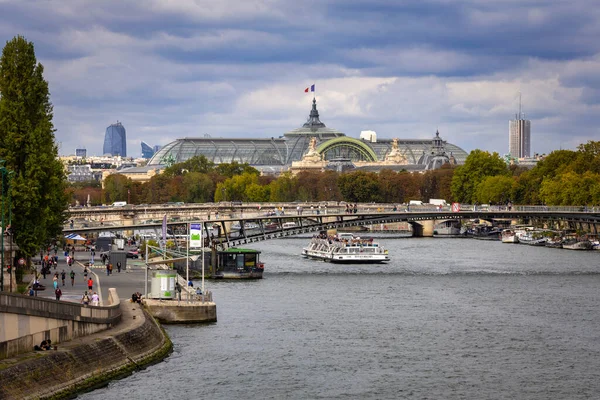 Párizs Franciaország 2022 Szeptember Grand Palais Des Champs Elysees Seine — Stock Fotó
