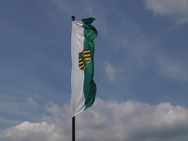 Saksonya bayrağı — Stok fotoğraf