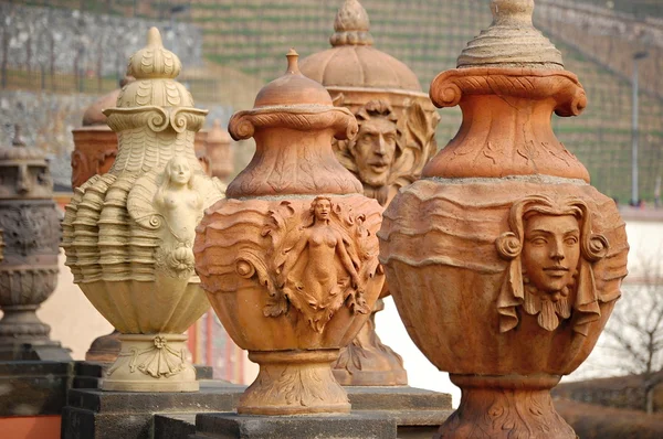 Amphora gardens in Troja Castle in Prague — Stock Photo, Image