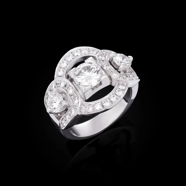 Ring van de diamant — Stockfoto