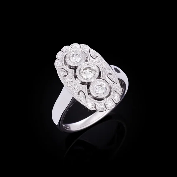 Anello diamante — Foto Stock