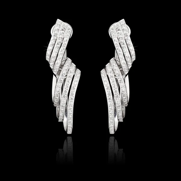 Boucles d'oreilles en diamant — Photo