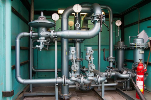 Regulační stanice plynu — Stock fotografie