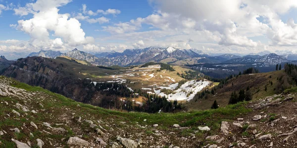 Hermosas vistas panorámicas de los Alpes austríacos, Salzburger Land, Austria — Foto de Stock