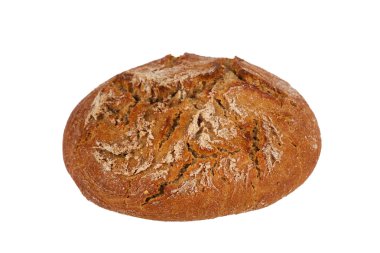 Ekmek beyazda izole 