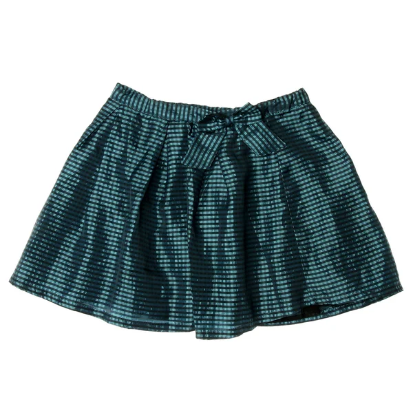 Green plaid mini skirt — Stock Photo, Image