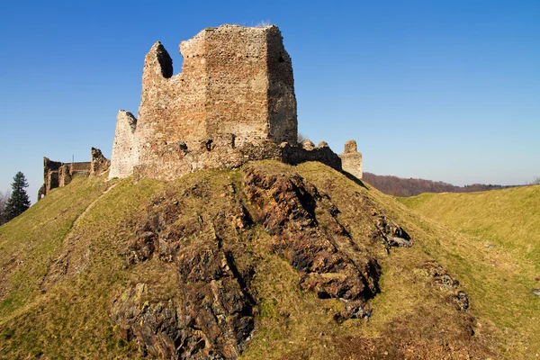 捷克共和国 lichnice 城堡的废墟 — 图库照片