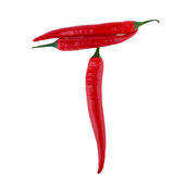 piros forró chili paprika elszigetelt fehér alapon 