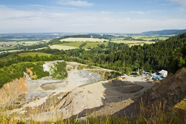 Mijnbouw in de steengroeve — Stockfoto