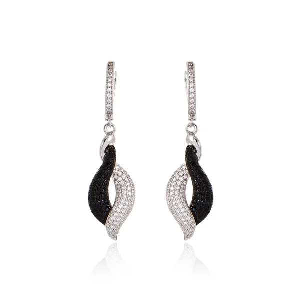 Boucles d'oreilles argent — Photo