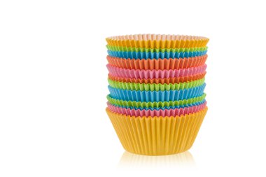 renkli boş muffin bardak