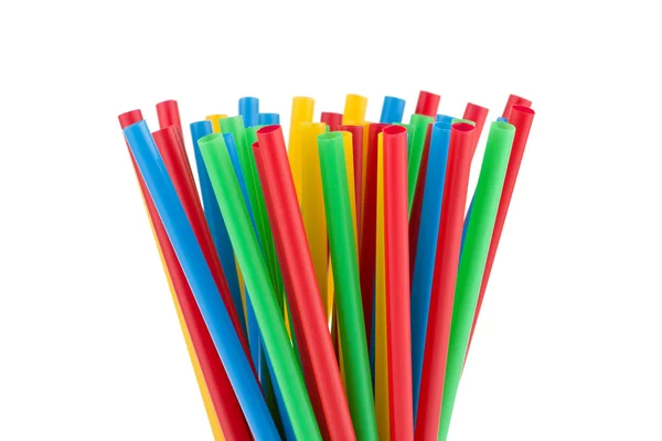 Colorful drinking straws background — Stock Photo, Image