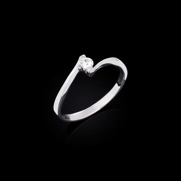 Gyémánt gyűrű — Stock Fotó