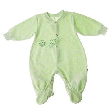 Beyaz arka plan üzerinde izole pamuk bebek sleeper 