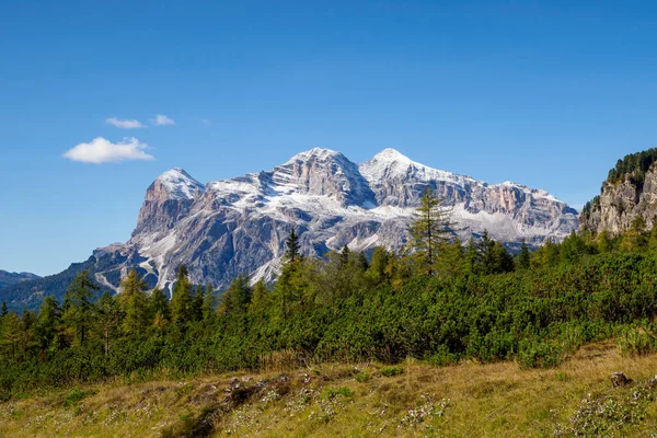 Grupo Montaña Tofana Con Pico Más Alto Tofana Rozes Montañas — Foto de Stock