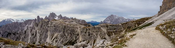 Vista Panoramica Sulle Famose Cime Delle Dolomiti Parco Nazionale Delle — Foto Stock