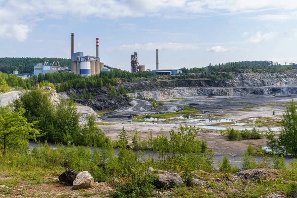 Opencast Mining Quarry Machinery Mining Equipment — Stock Photo, Image