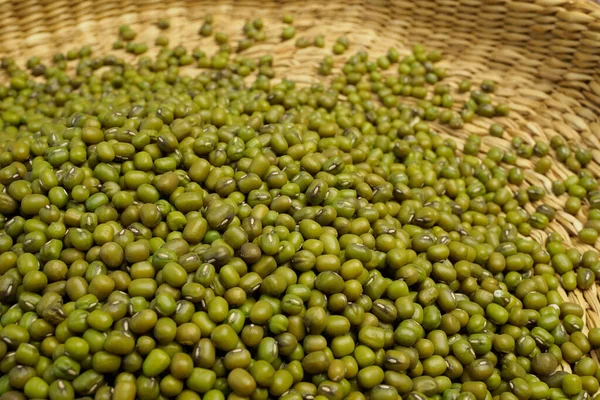 Primer Plano Muchos Frijoles Mungo Vigna Radiata — Foto de Stock