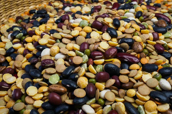 Cereales Legumbres Diferentes Legumbres Secas Mixtas Cereales — Foto de Stock