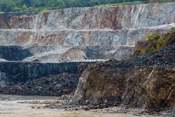 Açık Maden Ocağı Beton Üretimi Için Kireçtaşı Madenciliği — Stok fotoğraf