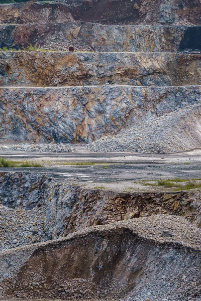Opencast Mining Quarry Limestone Mining Cement Production — Stock Photo, Image