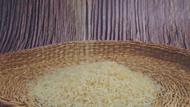 一碗干米饭 健康素食 — 图库视频影像