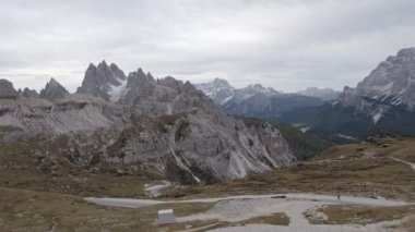 Famous peaks of the Dolomites, Tre Cime di Lavaredo National Park, Dolomiti Alps, South Tyrol, Italy