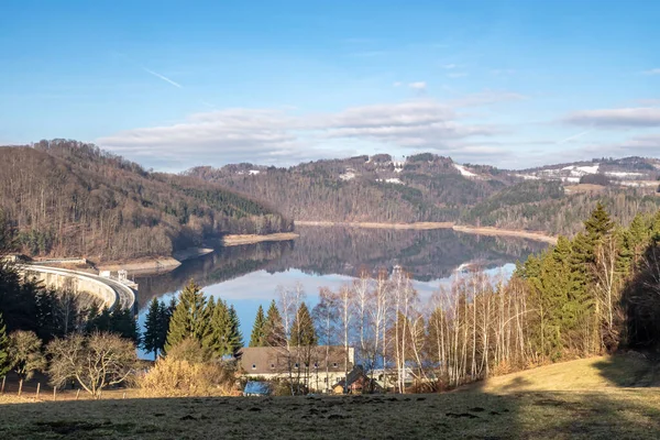 Водосховище Вір Водосховище Питної Води Чехія — стокове фото