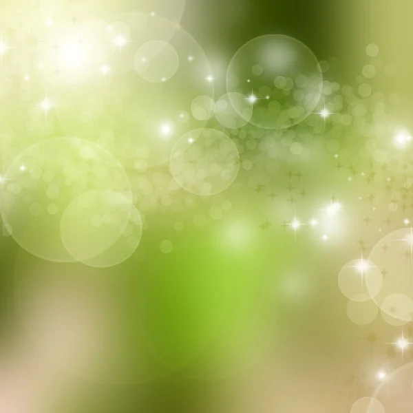 Green bokeh abstract light background — Stock Photo, Image