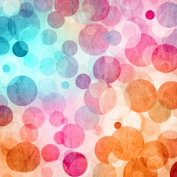 Light Colored Blue - Pink - Orange Abstract Circles Background — Stock Photo, Image