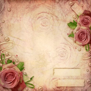 için tebrik veya antika arka plan üzerinde davet